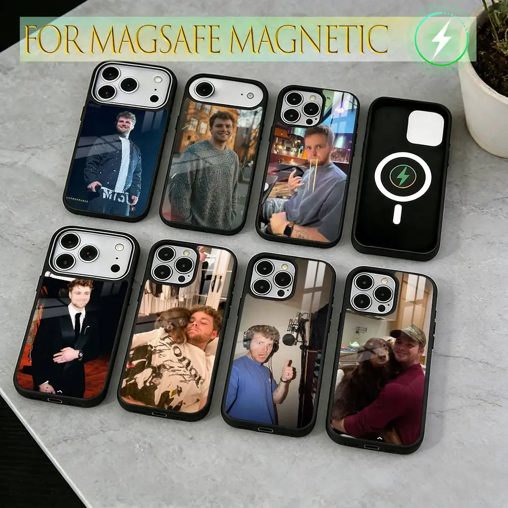 

A-Alex W-Warren Phone Case For iPhone17,16,15,14,13,12,11 Plus,Pro Magnetic with Magsafe Wireless Charging