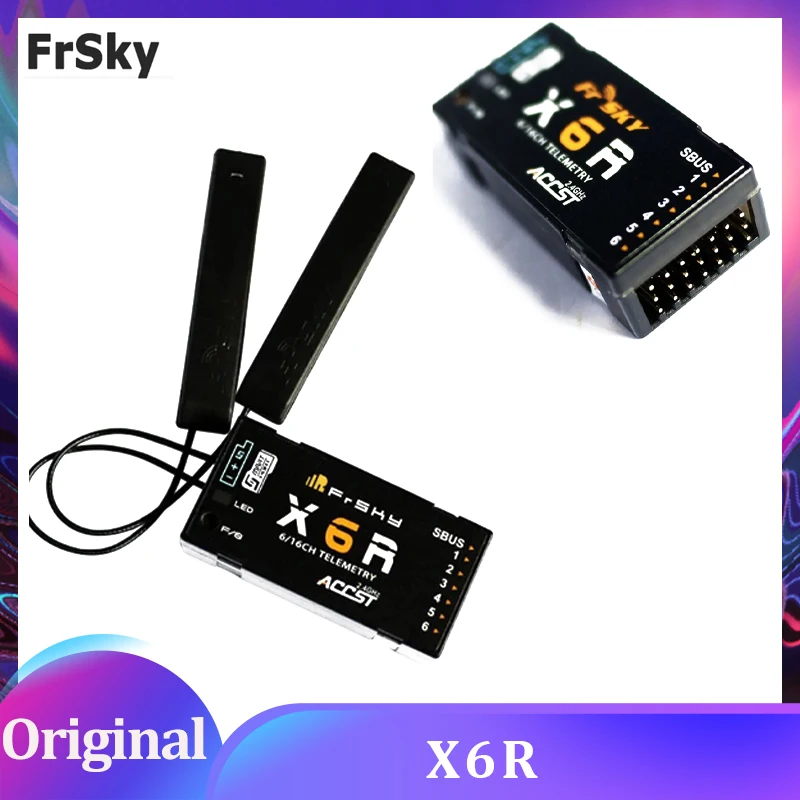 

FrSky X6R 2.4G 16CH SBUS RC-приемник PCB Антенна Smart Port Return Data для Open TX Taranis X9D Jumper T16 T18 RC Drone