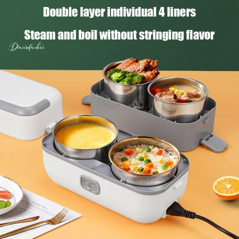 Portable rice cooker insulated meals a musthave portable insulated lunch box office workers Bento Box SelfHeating Steaming Box