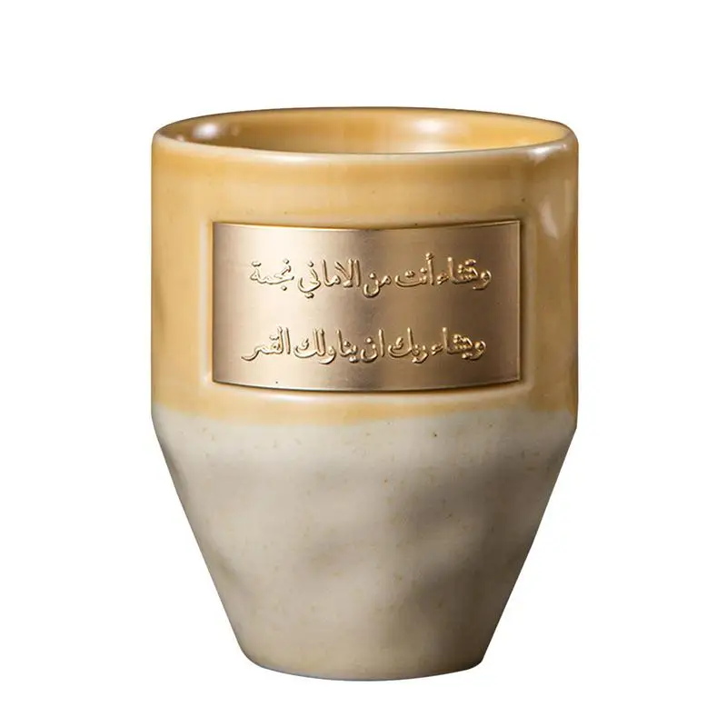 Coffee Cups Ceramic Middle Eastern Style Porcelain Coffee Mugs Tea Cups Pull Flower Cup Tea Mug Coffee Tumbler Cup Travel Coffee