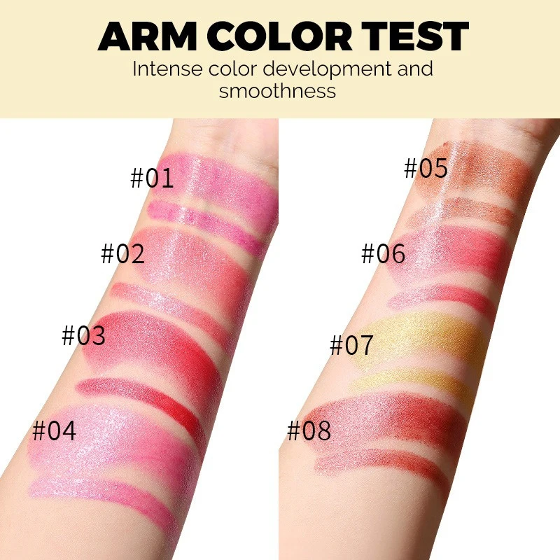 8 ألوان مدبب بريق لامع أحمر الشفاه بيرليسسينت الشفاه تينت قلم تحديد الشفاه دائم مقاوم للماء سهل اللون الماس أحمر الشفاه