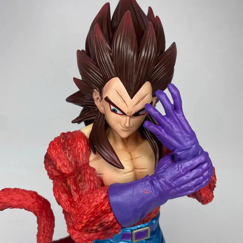 Neue Ck Dragon Ball Super Saiyan 4 Vegeta Actionfigur Anime PVC-Modell Schreibtischdekoration Sammlerstück Geschenk für Erwachsene Sammler