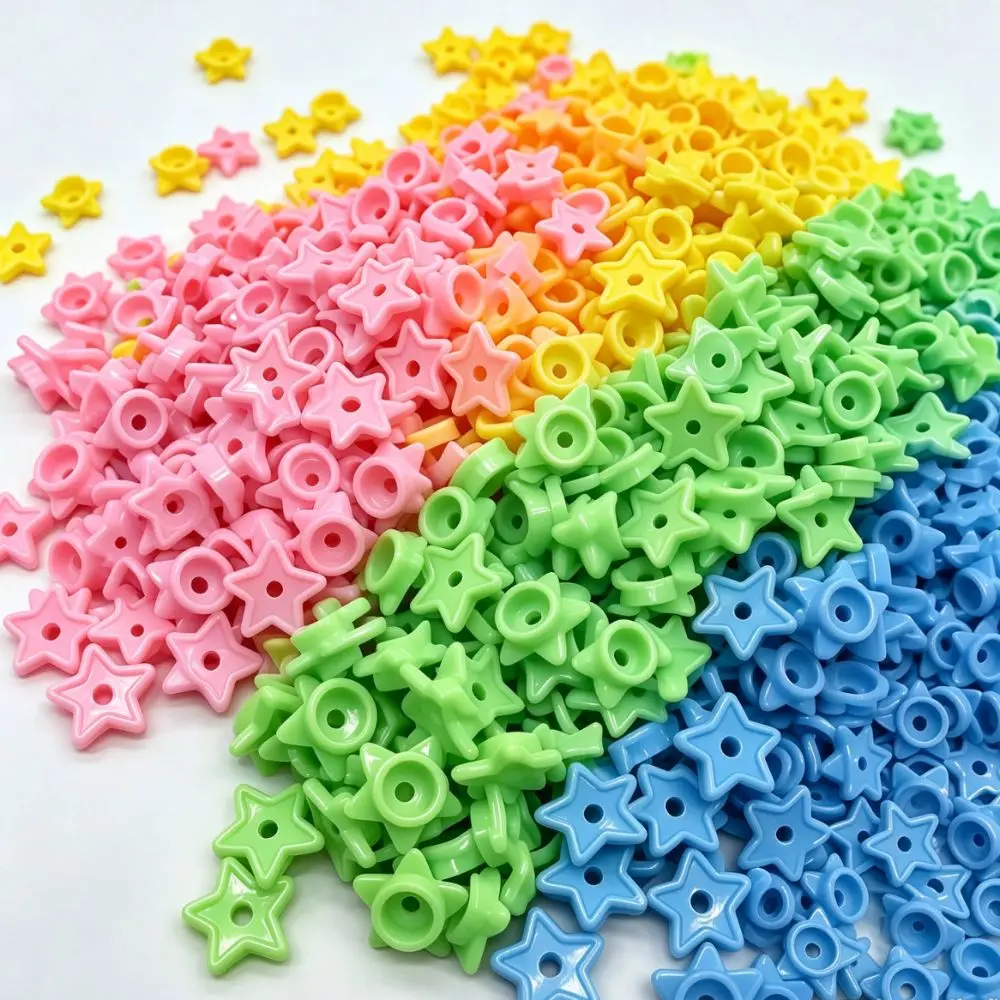 Beads Squeeze Toy Star Brick Particles 100g Crunchy Star Shape Squeeze Ball Fillers Slime Fillers Pinch Stuffing Building Blocks
