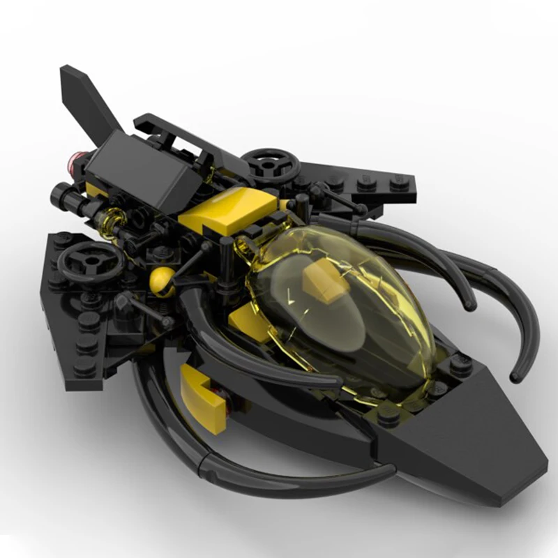 

100PCS MOC Space Exploration Blacktron Wasp Fighter Model Collectible Display DIY Creative Building Blocks Gift Decoration Set