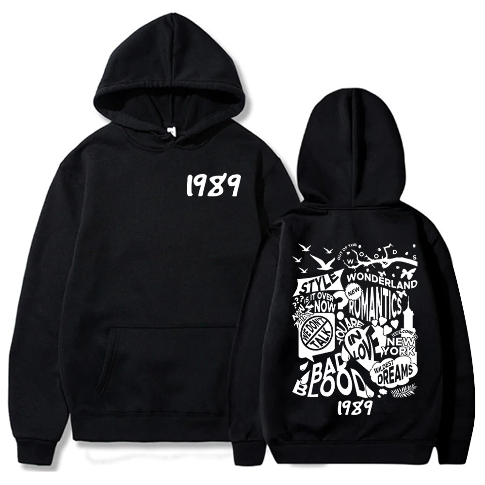 Taylor 1989 Hoodie 1989 Music Album Hoodie Taylor Music Sweatshirt Music Lovers Gift Swift Pullover Tops Streetwear