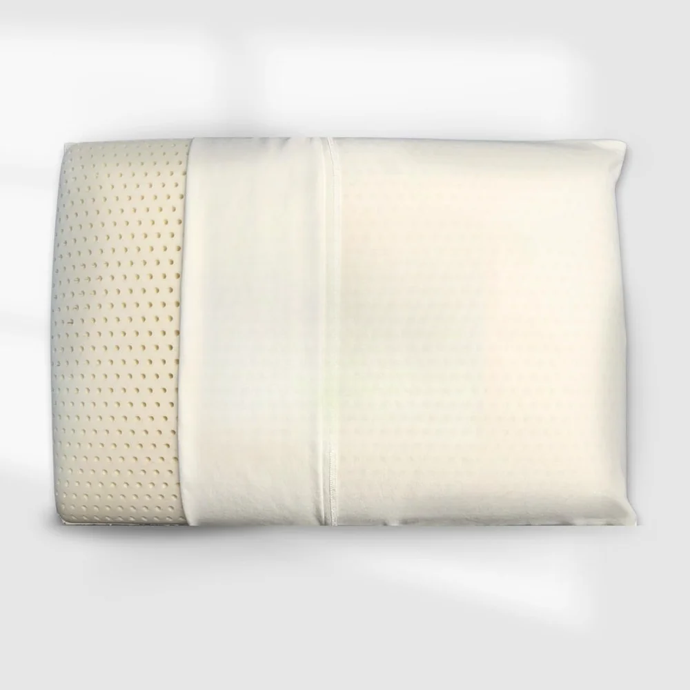 Natural Latex Pillow with Organic Cotton Cover . GOTS CERTIFIED, Bed Pillow for Sleeping