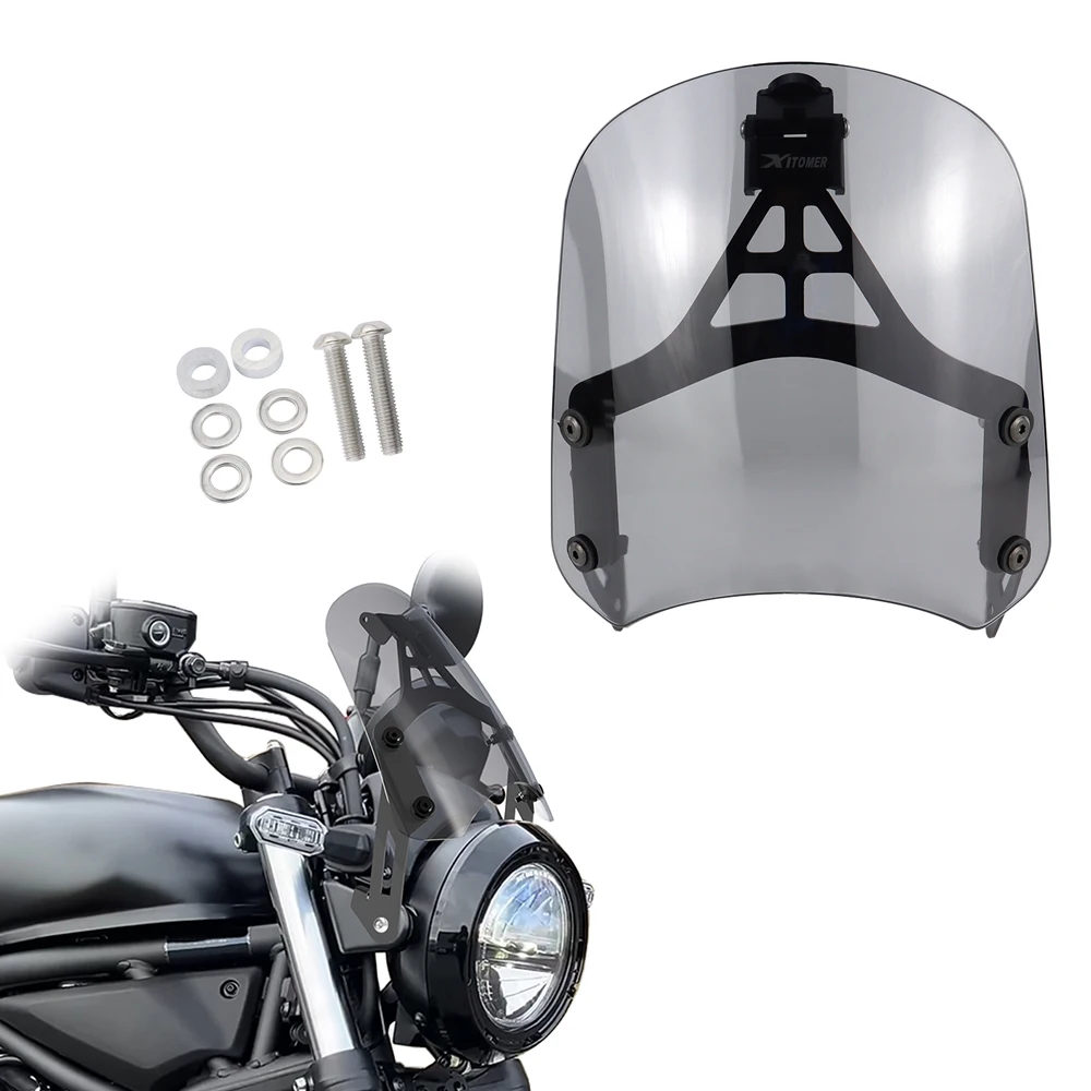 

For Kawasaki Eliminator 500 2024-2025 Motorbike Adjustable Windscreen Deflector Shield Windshield Bracket GPS Navigation Bracket