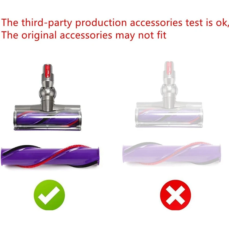 4 Pack Rolling Brush Plush Strips For Dyson V6 V7 V8 V10 Vacuum Cleaner Accessories Rolling Brush-Strips