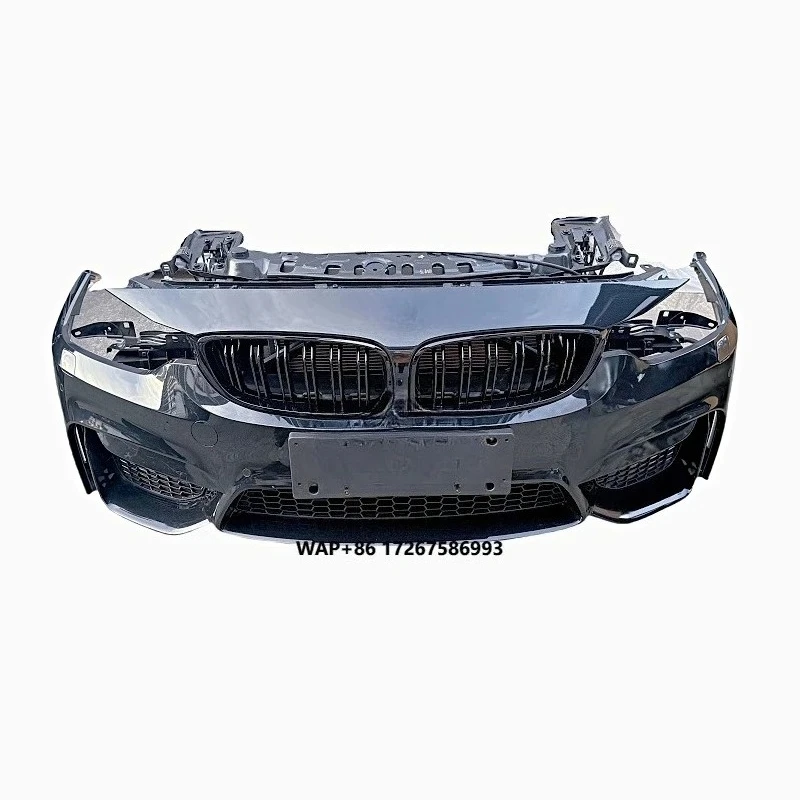 2019 for  M3 M4 F80 F82 Car Front Bumper Kit with Electronic Fan Heat Sink Water Tank Plastic