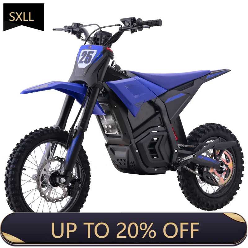 

SXLL High-speed racing electric motorcycle off-road vehicle 72V peak 6000W motor mountain motorcycle