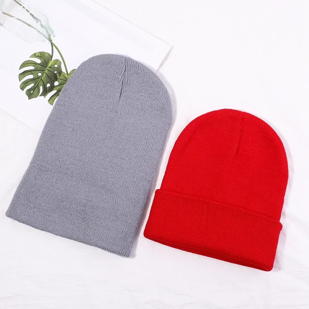 Winter Hats for Woman New Beanies Knitted Fluorescent Cute Hat Girls Autumn Female Beanie Caps Warmer Bonnet Ladies Casual Cap