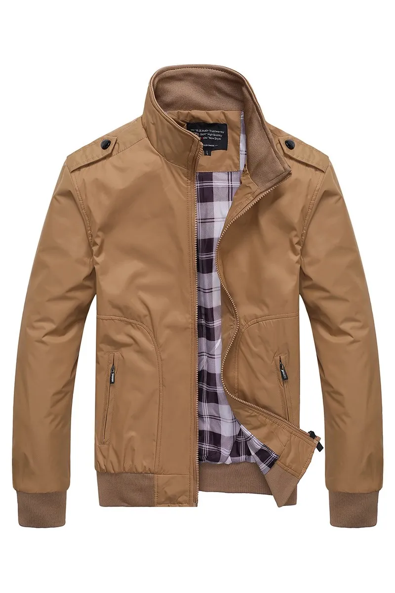 

New Men's Casual Jaet Spring Summer Autumn Winter Seasonal Use Long Sve Slim Fit Sle Stand Collar Other Brand Jaet