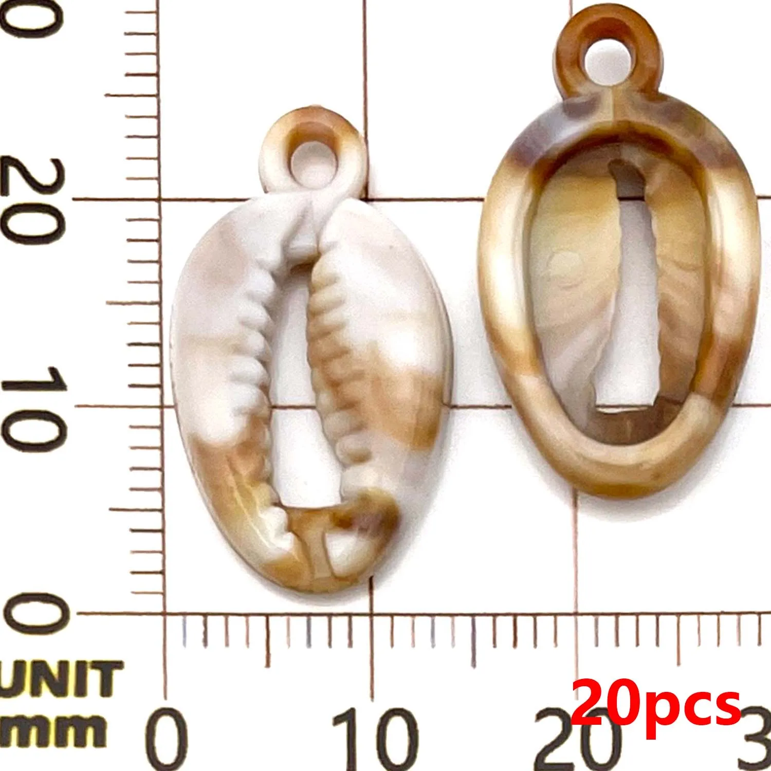 20/24pcs Acrylic Shell & Starfish Charms for DIY