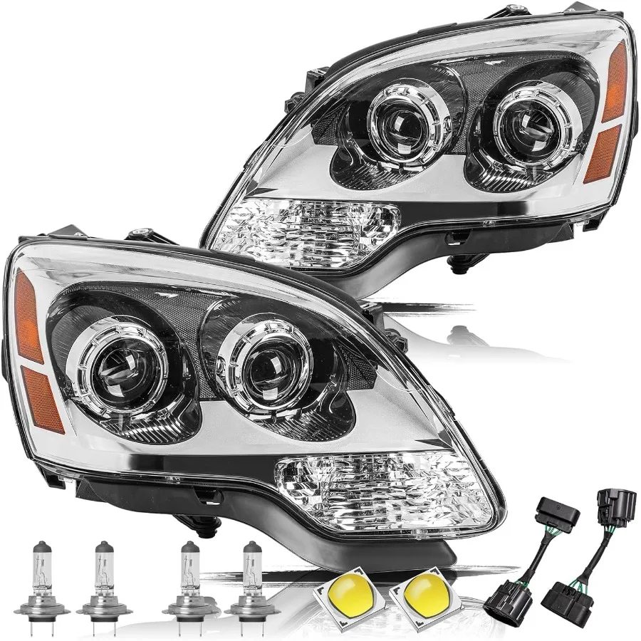 

Фара в сборе для GMC Acadia 2007, 2008, 2009, 2010, 2011, 2012, заводской галогенный комплект OE-стиля сменной парой со всеми лампочками