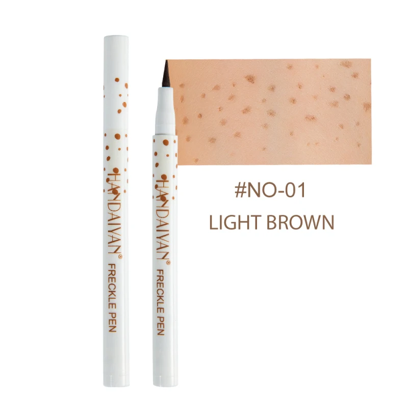 Brown Natural Freckles Pencil Waterproof Lifelike Freckle Pen Cosmetics Dot Spot Pen Soft Smooth Eye Liner Makeup