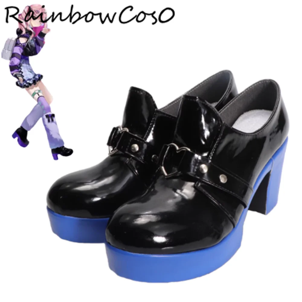 

Akiyama Mizuki Amia Обувь для косплея Сапоги Игра Аниме Вечеринка Хэллоуин RainbowCos0W5337