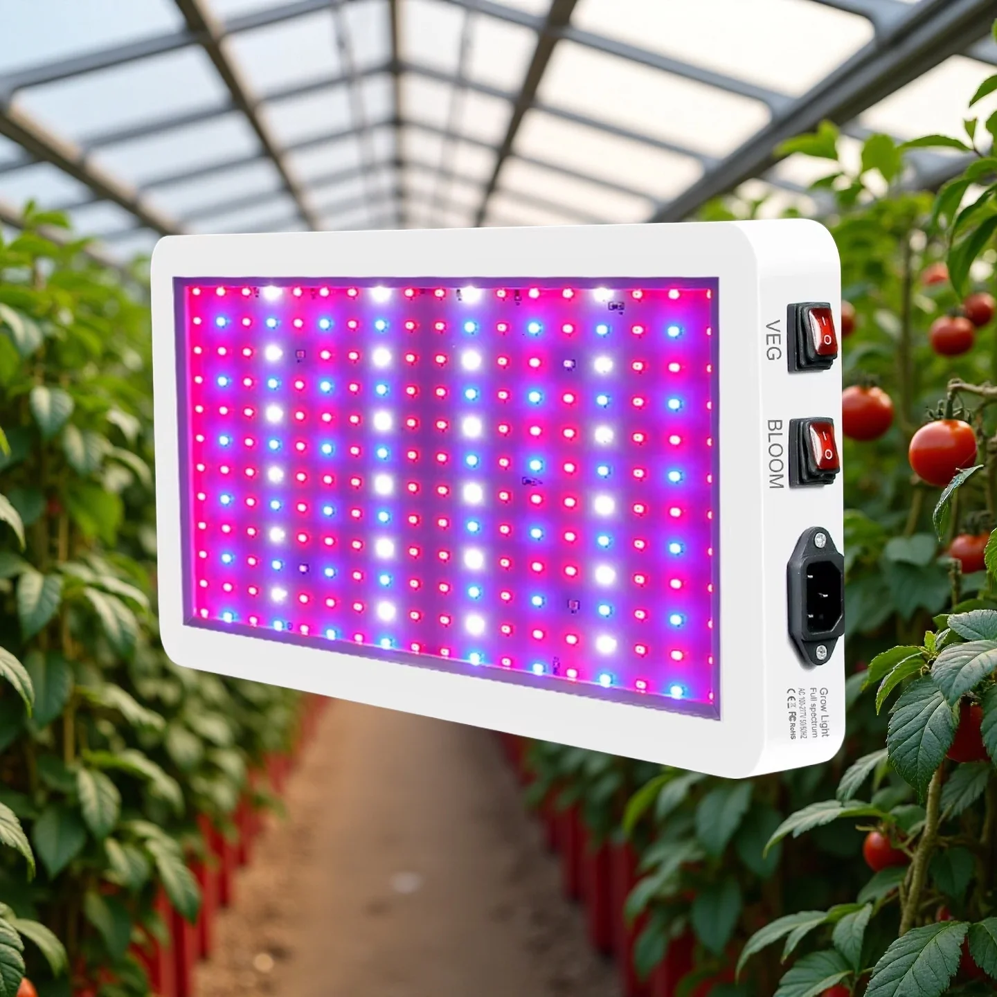

Professional LED Plant Light Full Spectrum Hydroponic Lamp Greenhouse Light Waterproof EU Plug Flower Growth Lightbox