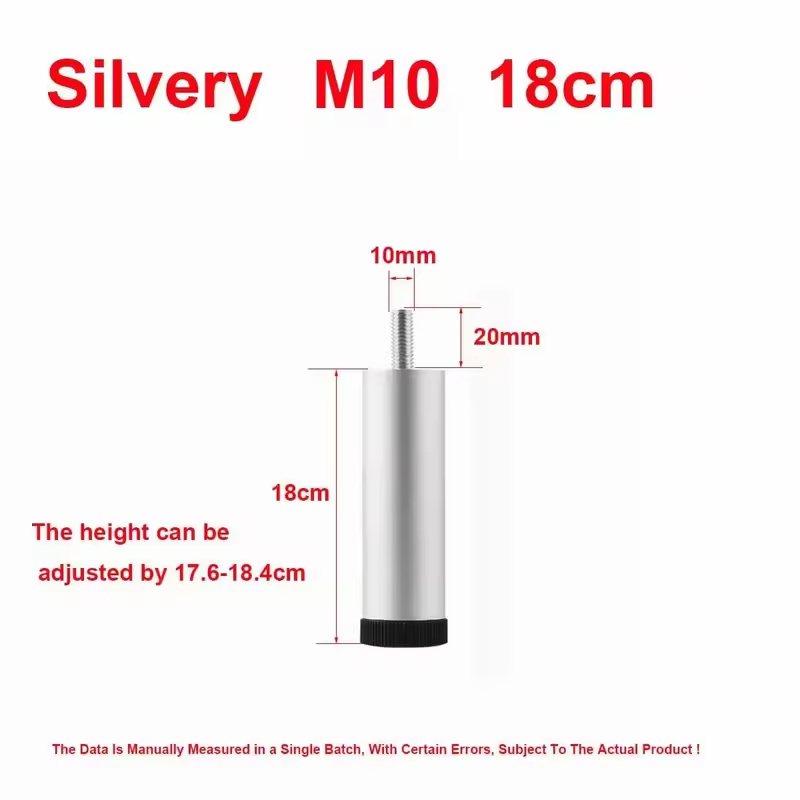 M6 Furniture Height Increasing Foot Pads Washing Machines Refrigerators Shock-Absorbing Adjustable Support Legs - Image 27