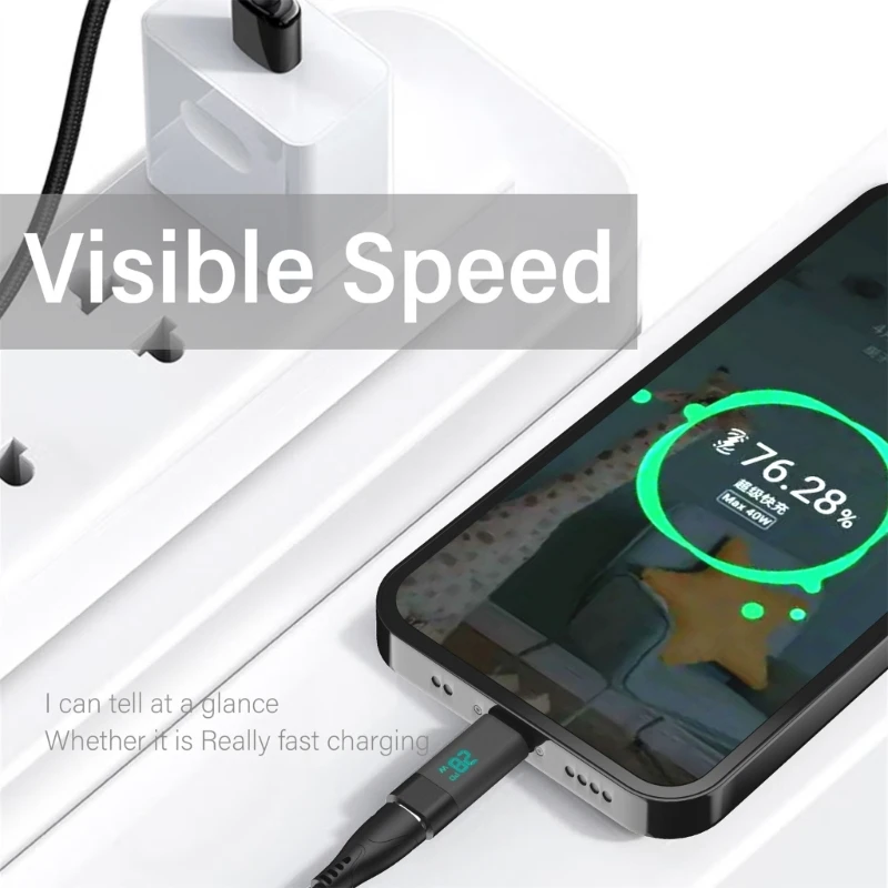 F3MA USB C Female to USB C Male Adapter Fast Cable Port Converter Charging Cord Connector for Mobile Phone Laptop