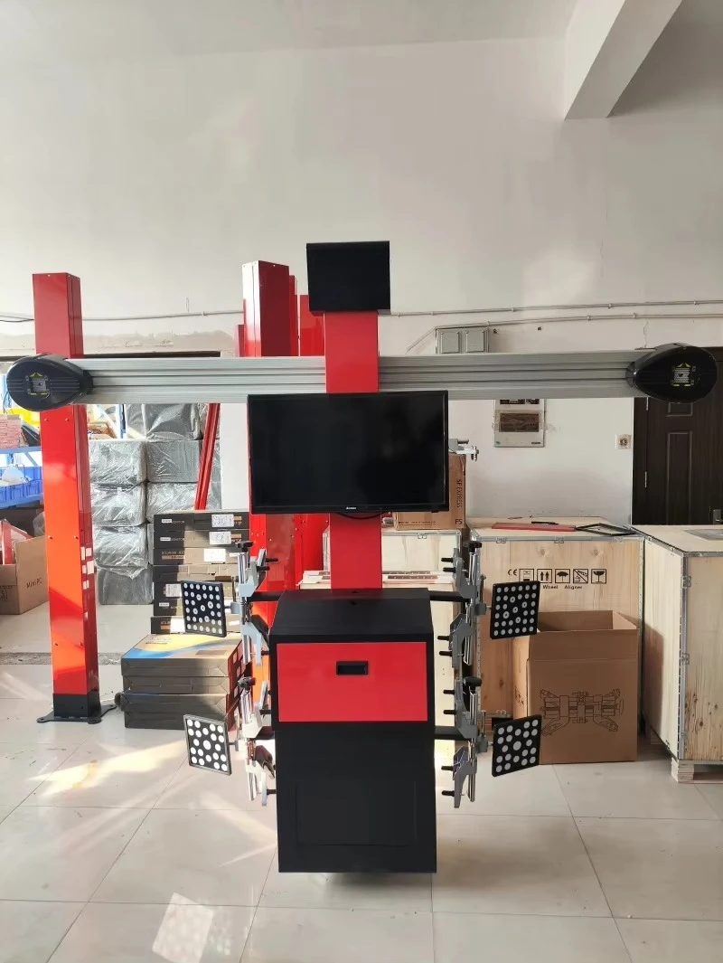 Best Price Dual Screen Display 3D Four Wheel Alignment Machine Car Aligner Equipment 50kg Capacity 12-Month Warranty for Garage