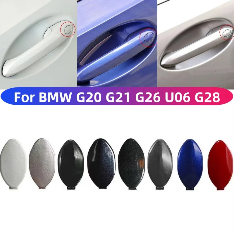 

For BMW G20 G21 G26 U06 car exterior door handle lock key hole cap cover black white painted 2 3 4 series 220 325 430