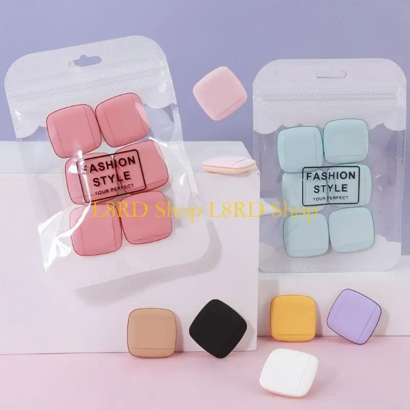 L8rd 6 قطع مربعة مكياج مسحوق نفخة نفخة من أجل تجميلية دقيقة تطبيق سهل
