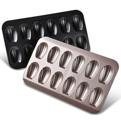 1Pc Mini Cake Mold Madeleine Tray Stainless Steel Tin Mold Madeleine Nonstic Cookie Pans Baking Tray Mould Tin Metal Biscuit Pan