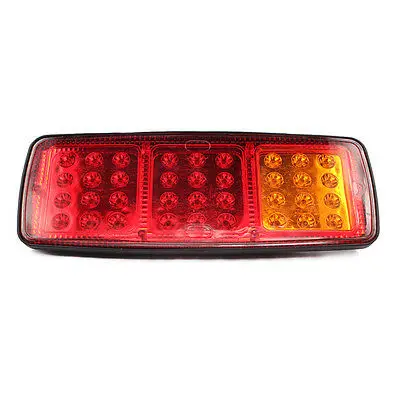 2PCS 36 LEDS 24V Truck Rear Tail lights Stop Turn Signal Lamp Red Yellow For Caravan Car Auto Rear Light