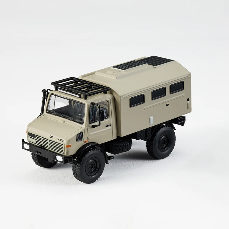 MASSDI 1:64 Schaal Unimog U1300L Rescue Off Road RV Simulatie Legering Model Auto Hobby Collectie Ornament Gift