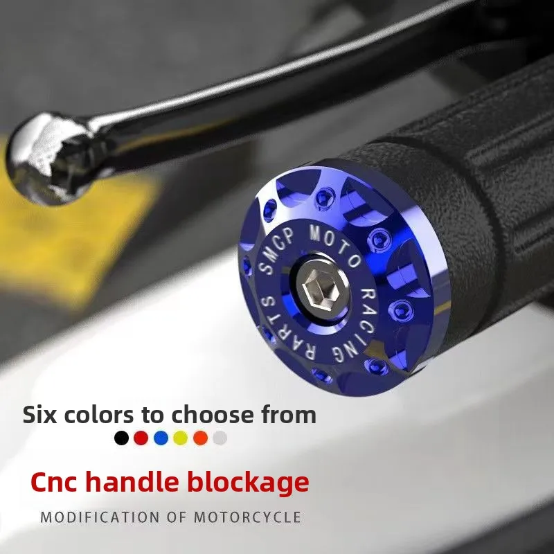 

Motorcycle Handle Bar Ends Grips Moto CNC Metal Handlebar Counterweight Plug Slider Motor Bike Grips Dirt Bike Accessories