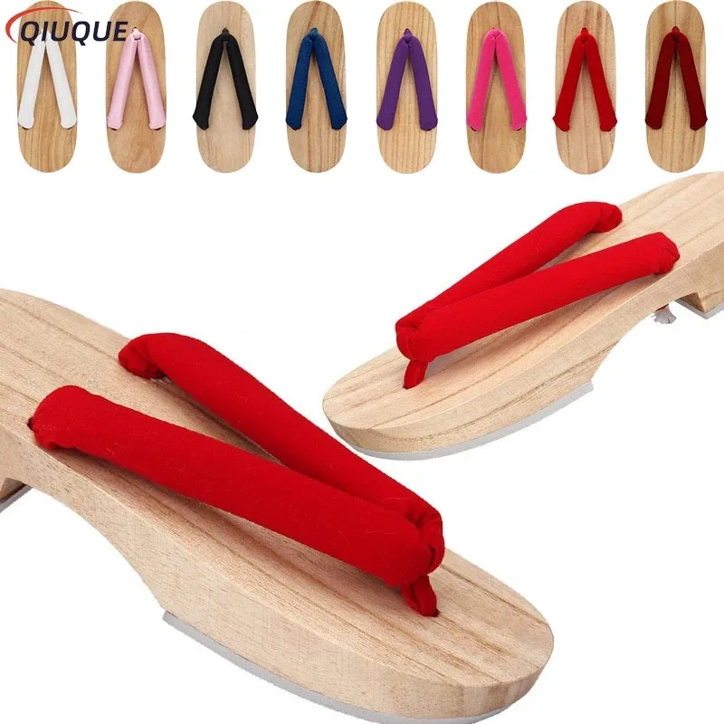 qq023Kamado Tanjirou Nezuko Sandals Agatsuma Zenitsu Flip Flops Hashibira Inosuke Geta Tomioka Giyuu Clogs Anime Cosplay Shoes