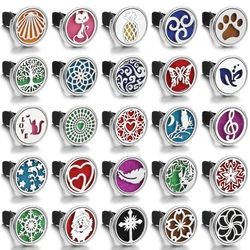 10PCS/LOT Wholesale Car Perfume Diffuser Car Clips Pendants Lockets Perfume Essential Oil Diffuser Aromatherapy Pendant Necklace