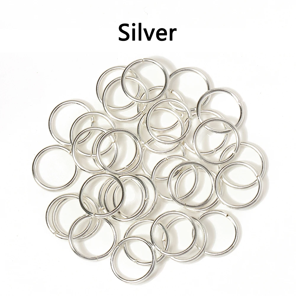 200 Stück/Los Großhandel Offene Kreis-Springringe Halskette Armband Ohrring Anhänger Verbinder DIY Schmuckherstellung Bastelzubehör – Detail 15