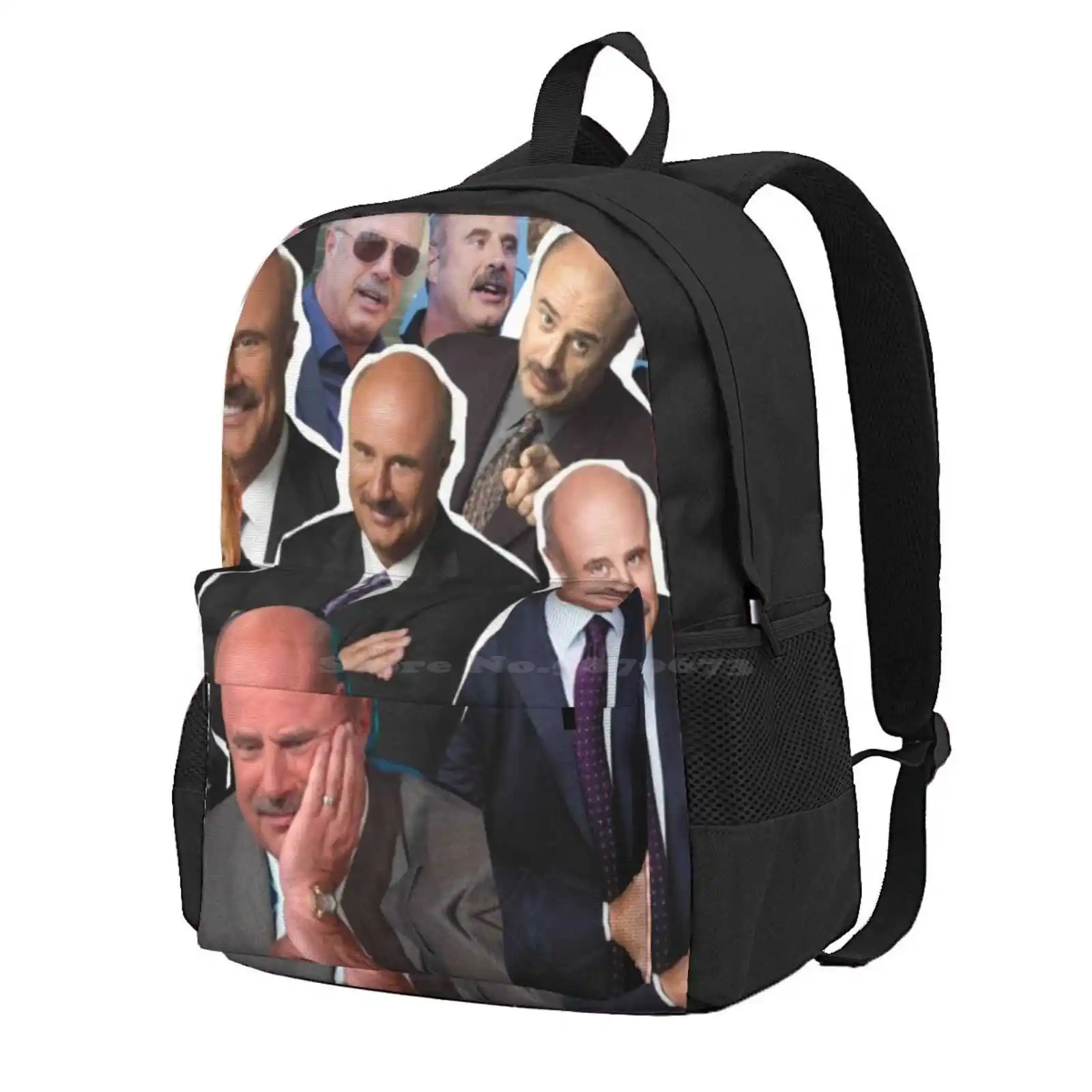 Dr Phil Hot Sale Schoolbag Backpack Fashion Bags Dr Phil Tv Show Edit Meme Cash Me Outside Catch Me Outside Funny Cool Popular