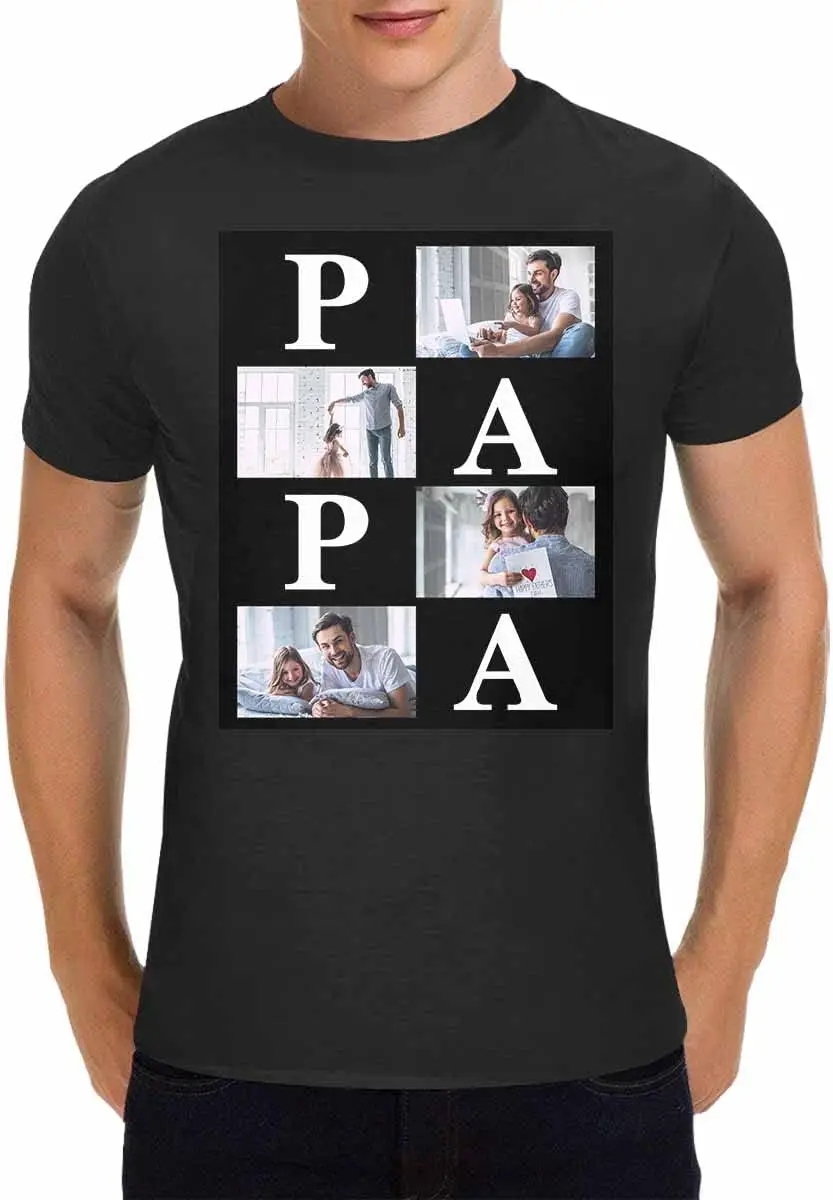 

Custom Face T Shirt for Men Personalized Printed Picture on T-shirt with Text Face on Them Customized Design Y