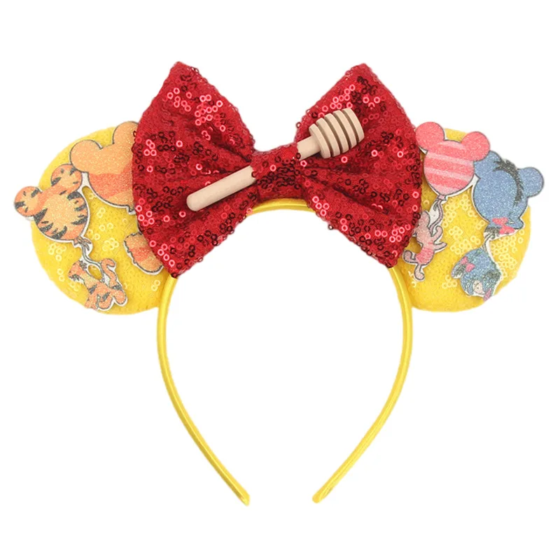 Disney Winnie the Pooh Honey Children's Halloween Decoration Headband Children's Day Decoration Mickey Headband image 5