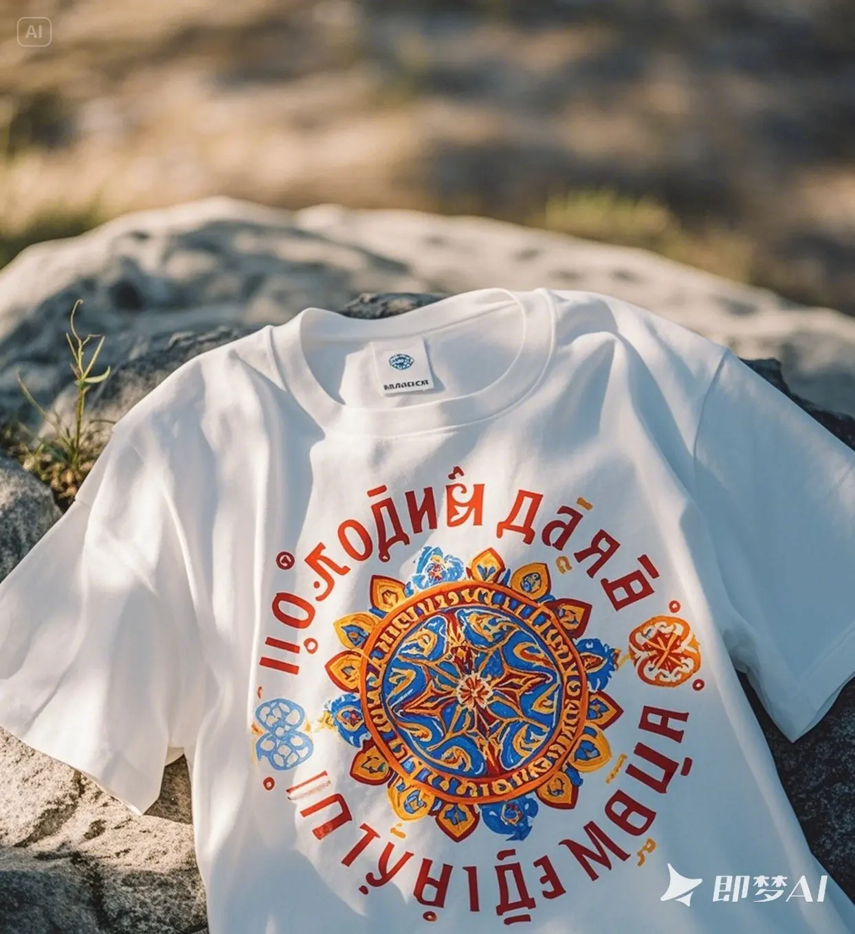 

Russian Slavic Amulet Summer Cotton O-Collar Short Sleeve T-shirt