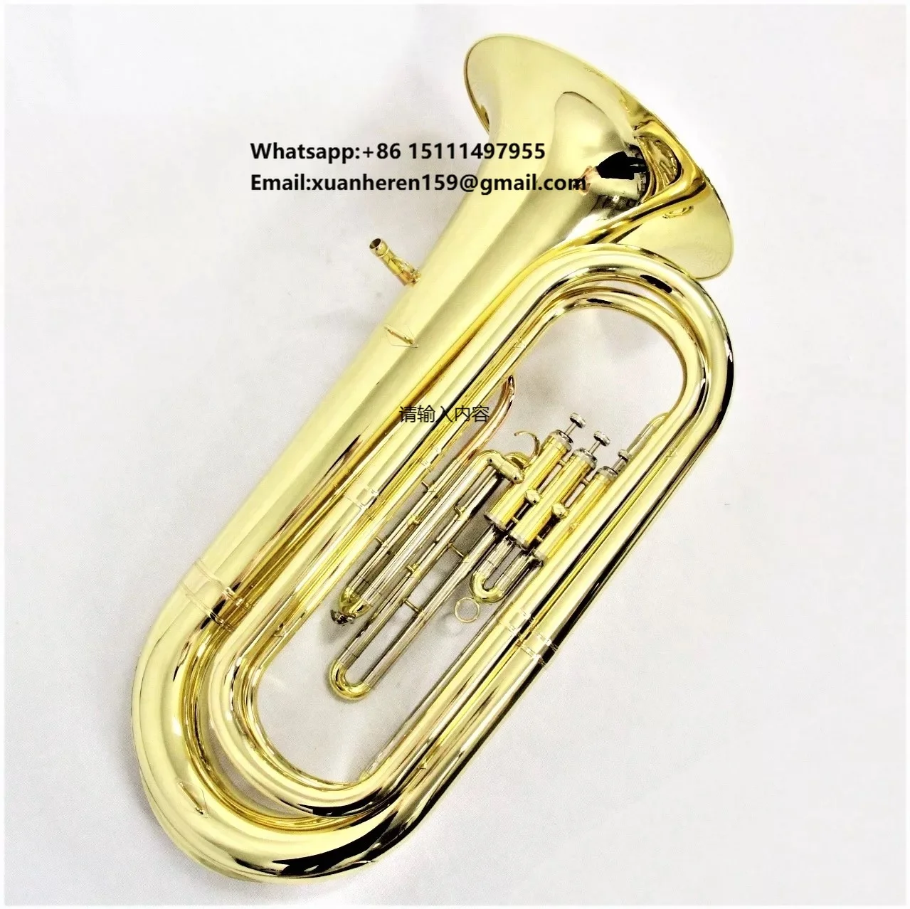 

Chinese Musical Instruments High Quality Professional Tuba Sib Gold Lacquered Tuba
