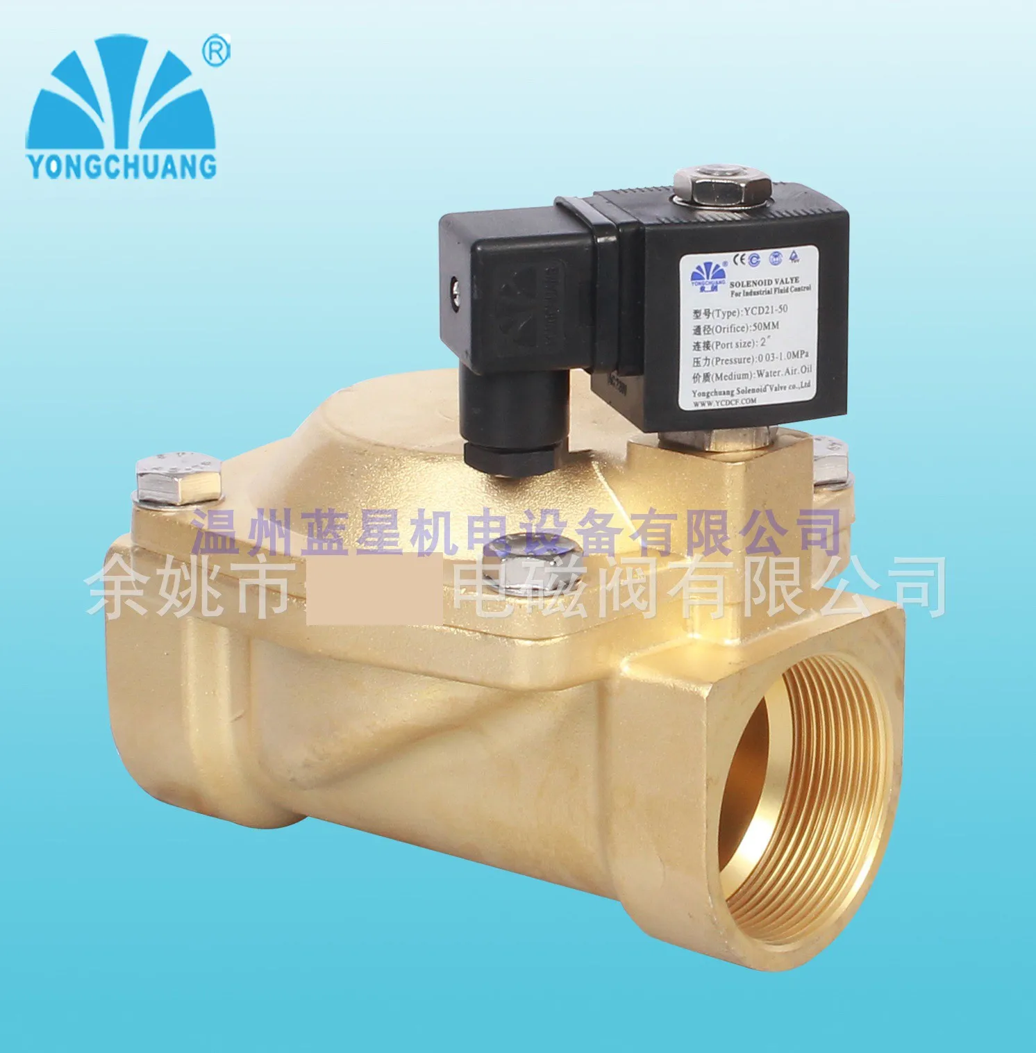 YONGCHUANG Yong Chuang YCD21-50 15/20/25/40/50 Pilot Diaphragm Solenoid Valve