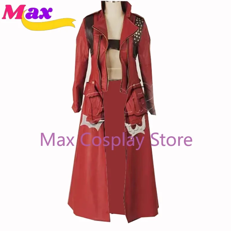 

Max Cos Dante Cosplay Leather Costume Halloween cosplay Costume noly coat