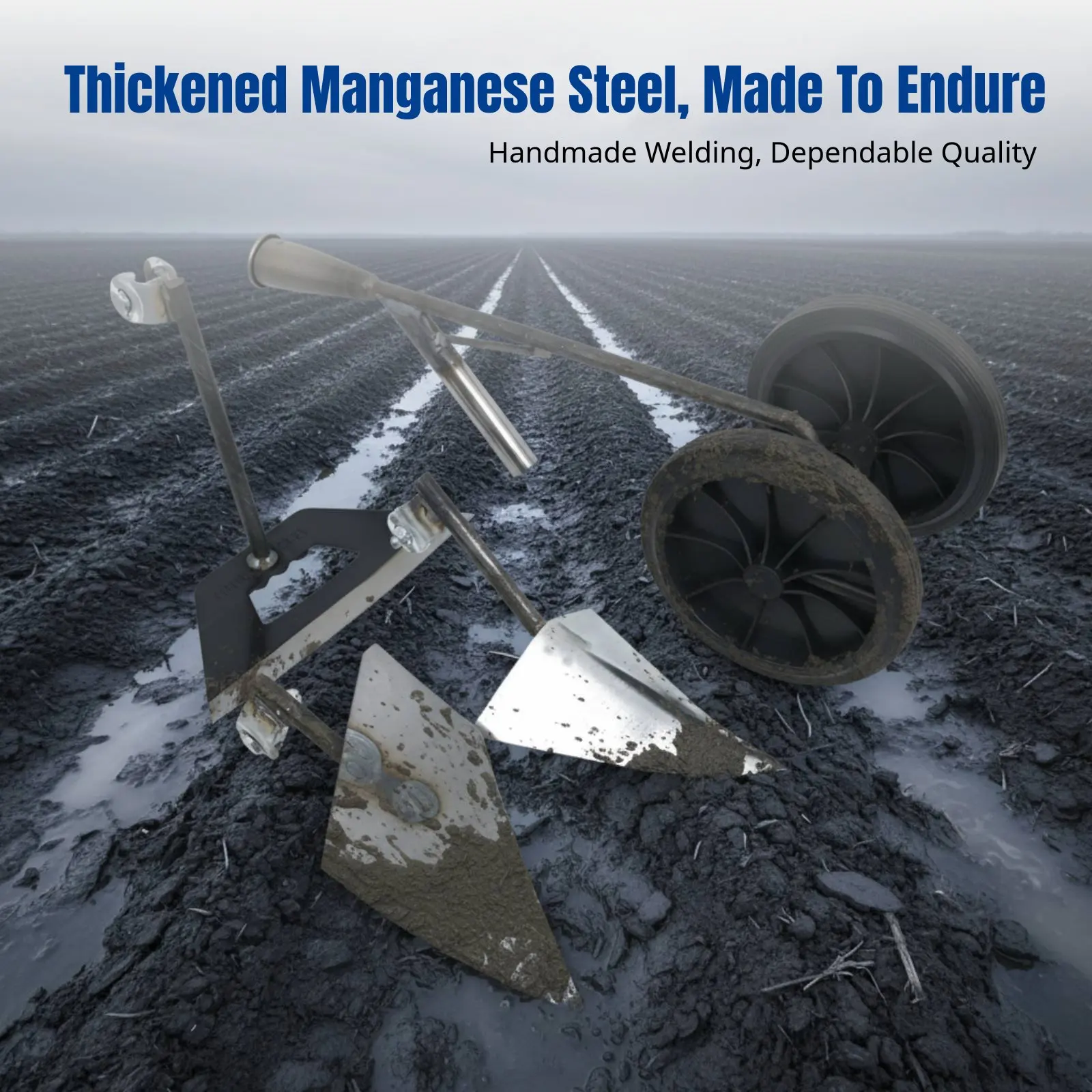 

Triple-Function Multifunctional Double Wheel Hoe, Triangle Plow, Weeding, Soil Loosening, Ditching, Land Tool