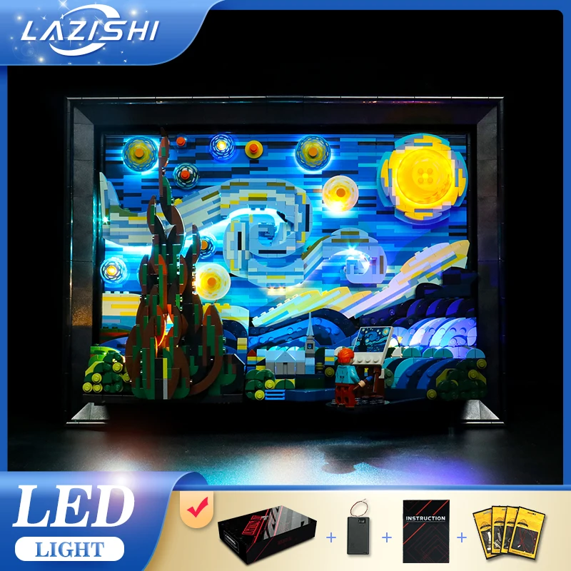 Lazishi LED Light For 21333 The Starry Night Lighting DIY Toys (Not Include the Model)