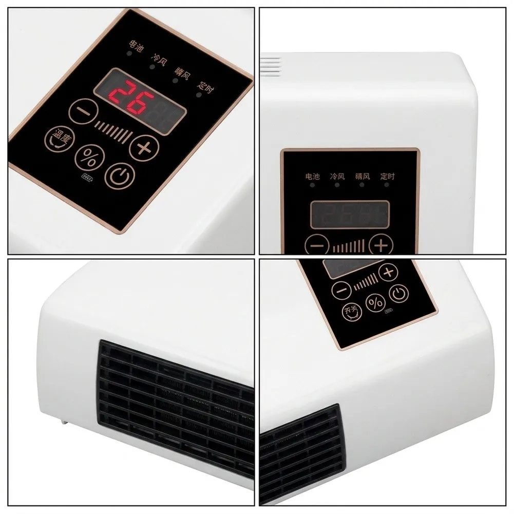 Wall-Mounted Dual Mode Air Conditioner and Heater for Combo Use Technology Fan Cooling Only 36dB Noise Rating 2kg Weight