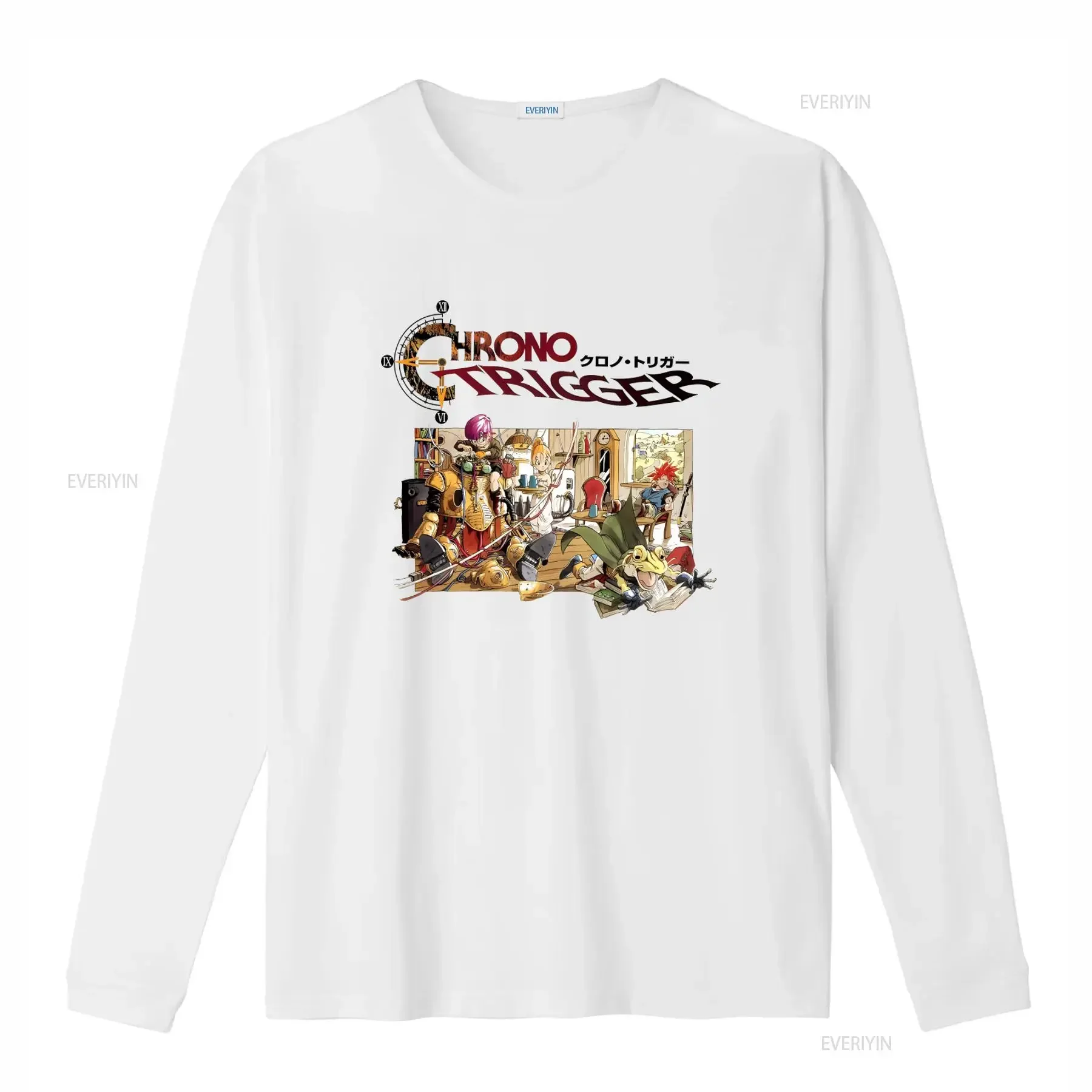 Chrono Trigger Video Game Logo T Shirt Sizes S 5XL Retro Gaming Design vintage Washed designer clothes homme