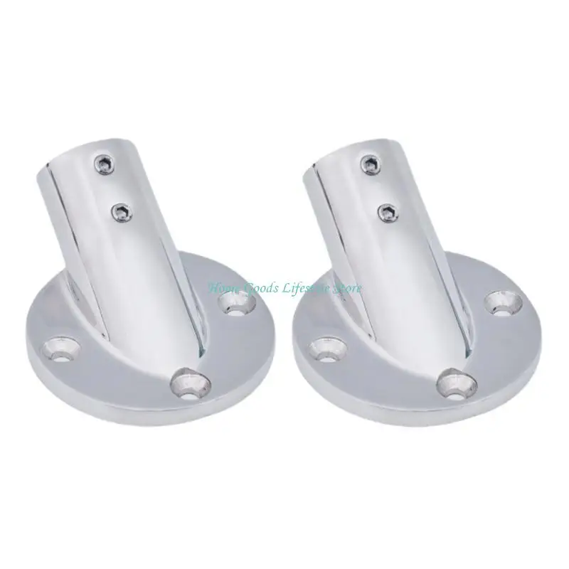 

E74E Pair of 2 Sturdy Stainless Steel Degree Boats Stanchions Mounts Portable