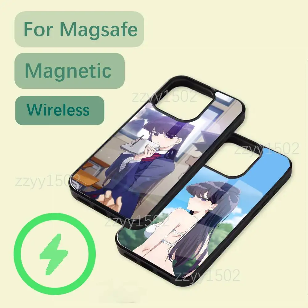 

Anime K-Komi Shouko Phone Case For iPhone 17,16,15,14,13,12,11,Pro,Max,Plus,Mini,SE4,E Magsafe Wireless Charging