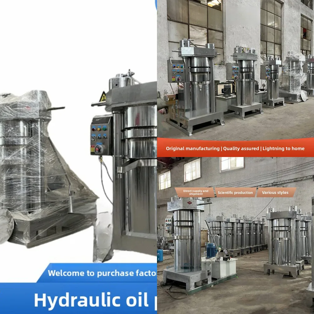 

Large Machine Full Set Walnut Extraction Low Temperature Press Tea Seed Flaxseed Oil Equipment Peanut Hot And Cold Double