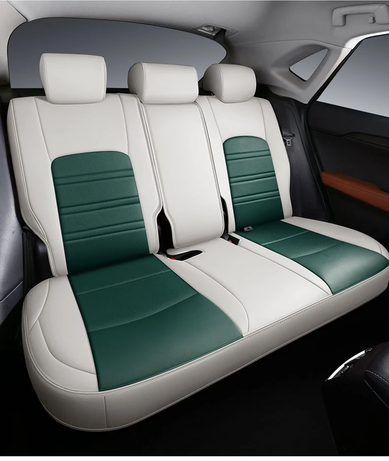 Maßgefertigte Autositzbezüge und Zubehör für 5 Sitze, Komplettset, hochwertiges Leder für Jeep Grand Cherokee, Compass, Wrangler. – Detail 27