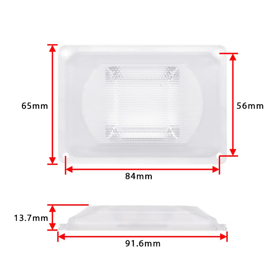 LED lens for LED COB chip lampshade kit PC lens  + silicone ring lampshade for LED floodlight DIY