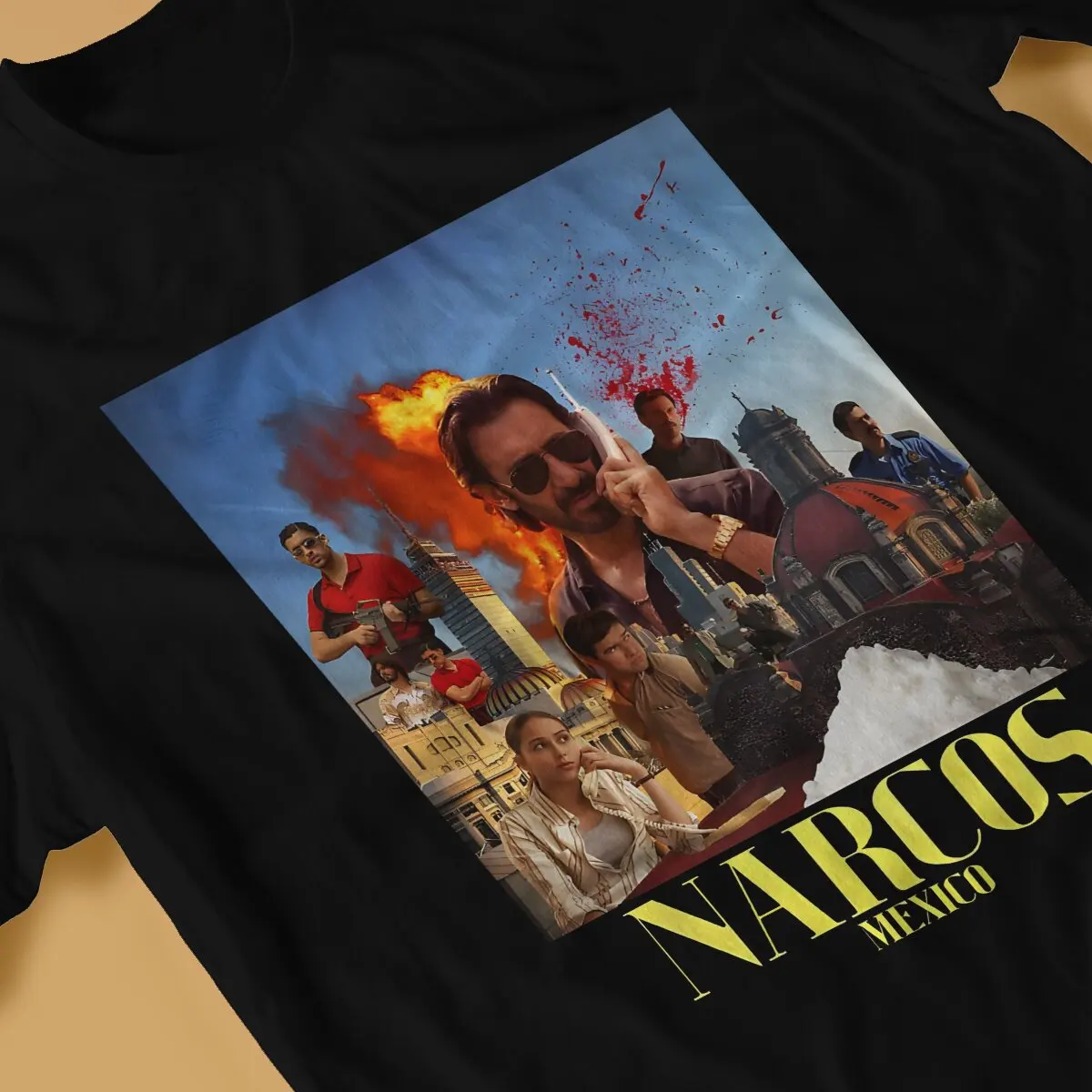 Poster Men TShirt Narcos Season O Neck Short Sleeve 100% Cotton T Shirt Humor High Quality Birthday Gifts image 4